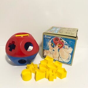 Tupperware SHAPE O BALL TOY Sorter Complete Set Learning Toy Tuperware box 1983